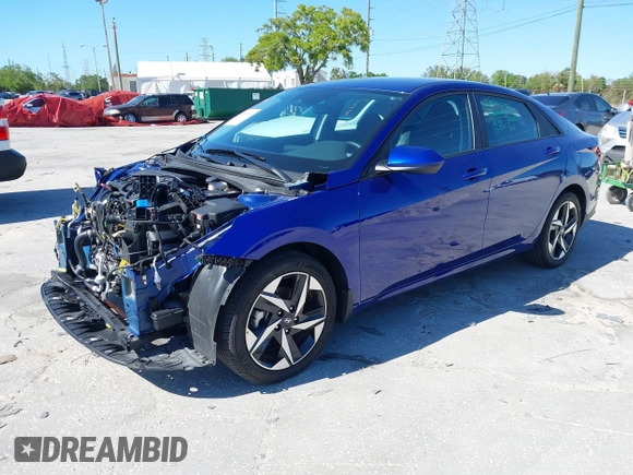 2023 Hyundai Elantra SEL with VIN KMHLS4AG2PU387529, listed as a IAAI auction lot 41825006 with 25,102 mi miles and . Bid and sale history available at carsss.com. Image 17.
