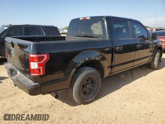 2020 Ford F-150 XL with VIN 1FTEW1CP6LKE24018, listed as a Copart auction lot 55812115 with 109,741 mi miles and Salvage title. Bid and sale history available at DreamBid. Image 3.