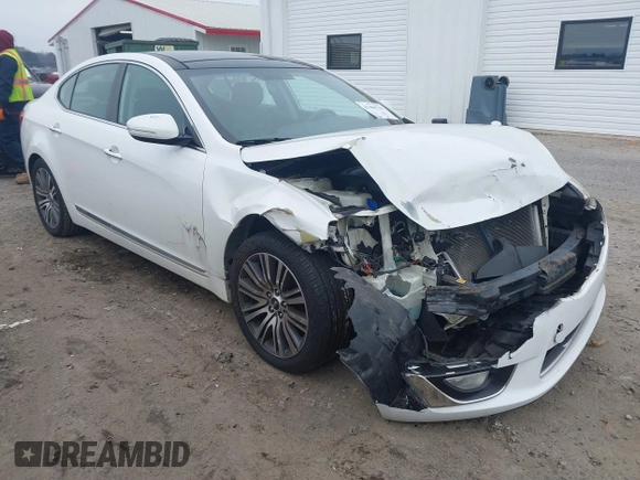 2016 Kia Cadenza Premium z VIN KNALN4D71G5213580, wystawiony jako IAAI lot #41306716 z przebiegiem 124 664 mil mil oraz . Historia ofert i sprzedaży dostępna na DreamBid. Obrazek 1.