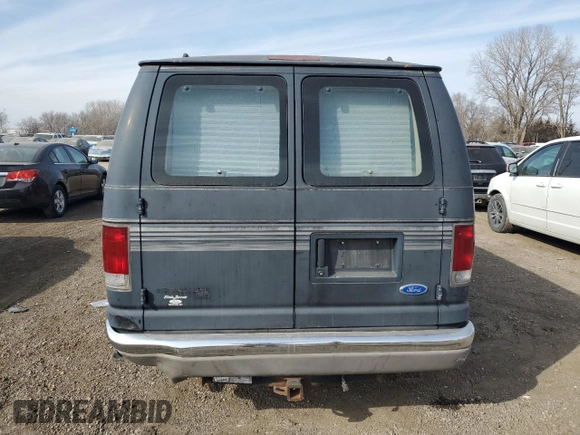1995 Ford Econoline Cargo with VIN 1FDEE14N2SHA25954, listed as a Copart auction lot 44101475 with 191,730 mi miles and Salvage Title. Bid and sale history available at carsss.com. Image 6.