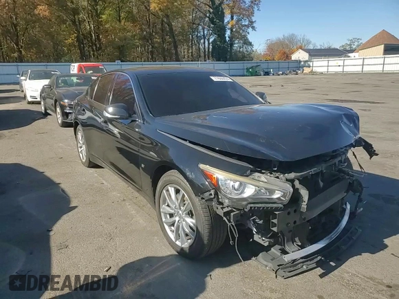 2015 Infiniti Q50 Premium with VIN JN1BV7AR1FM422217, listed as a Copart auction lot 77656424 with Not provided miles and Salvage title. Bid and sale history available at DreamBid. Image 11.