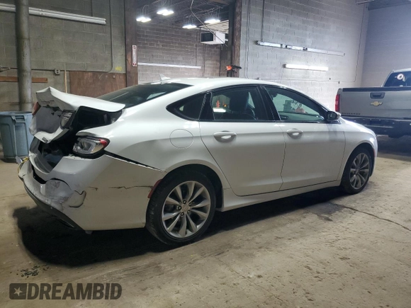 2015 Chrysler 200 S with VIN 1C3CCCBG5FN647722, listed as a Copart auction lot 50693715 with 129,807 mi miles and Salvage Title. Bid and sale history available at DreamBid. Image 3.