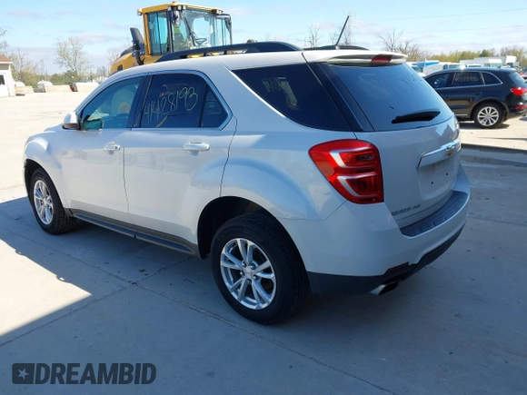 2017 Chevrolet Equinox LT with VIN 2GNFLFE33H6292874, listed as a IAAI auction lot 41428193 with 101,436 mi miles and . Bid and sale history available at carsss.com. Image 3.