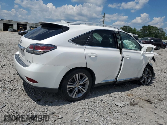 2015 Lexus RX 350 with VIN 2T2ZK1BA4FC166044, listed as a Copart auction lot 61490784 with 0 mi miles and Salvage Title. Bid and sale history available at carsss.com. Image 3.