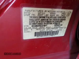 2012 Nissan Sentra S with VIN 3N1AB6AP2CL678871, listed as a Copart auction lot 53320255 with 132,698 mi miles and Salvage Title. Bid and sale history available at DreamBid. Image 14.
