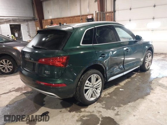 2018 Audi Q5 Premium Plus with VIN WA1BNAFY9J2090780, listed as a IAAI auction lot 41370112 with 55,767 mi miles. Bid and sale history available at carsss.com. Image 4.