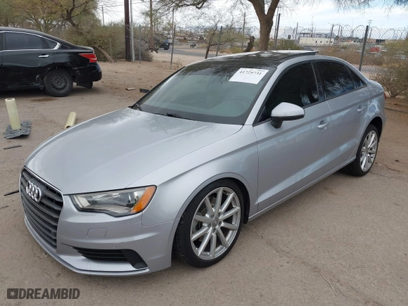 2016 Audi A3 1.8T Premium with VIN WAUA7GFF2G1017615, listed as a IAAI auction lot 41725731 with 70,332 mi miles. Bid and sale history available at carsss.com. Image 2.