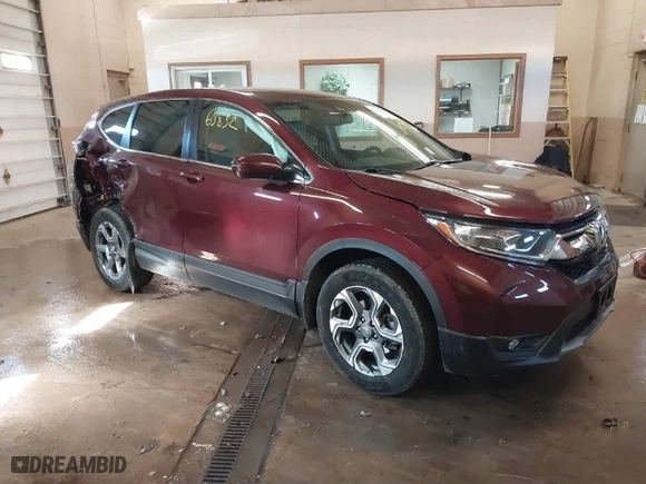 2019 Honda CR-V EX-L with VIN 5J6RW2H81KL024637, listed as a IAAI auction lot 41663832 with 59,374 mi miles. Bid and sale history available at carsss.com. Image 1.