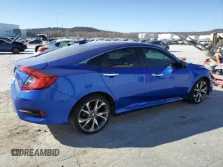 2020 Honda Civic Sedan Touring with VIN 19XFC1F95LE000309, listed as a Copart auction lot 48417295 with 55,603 mi miles and Salvage Title. Bid and sale history available at carsss.com. Image 3.