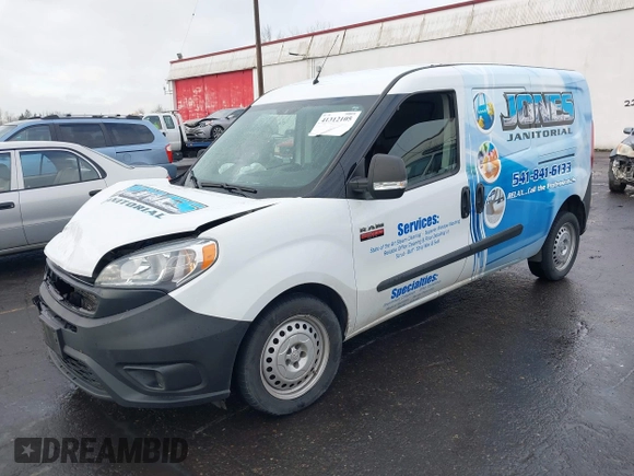 2021 Ram ProMaster City Cargo Tradesman with VIN ZFBHRFAB2M6T43801, listed as a IAAI auction lot 41312105 with 44,022 mi miles and . Bid and sale history available at DreamBid. Image 17.