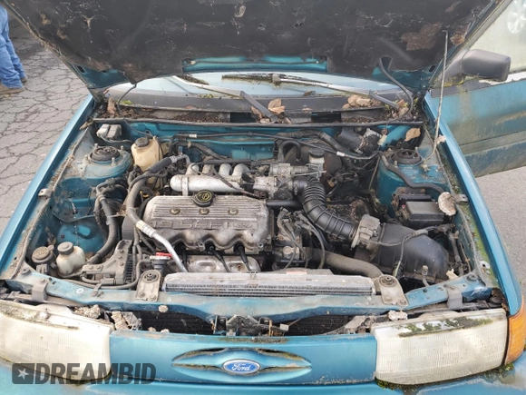 1993 Ford Escort with VIN 1FAPP14J4PW287522, listed as a Copart auction lot 47054555 with 547,514 mi miles and Salvage title. Bid and sale history available at DreamBid. Image 11.