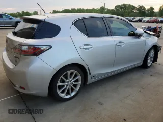 2011 Lexus CT 200h with VIN JTHKD5BH1B2007946, listed as a Copart auction lot 57855695 with 156,124 mi miles and Non repairable. Bid and sale history available at DreamBid. Image 3.