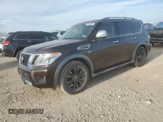 2017 Nissan Armada Platinum with VIN JN8AY2NF3H9300827, listed as a Copart auction lot 49044825 with 110,883 mi miles and Clean Title. Bid and sale history available at carsss.com. Image 1.