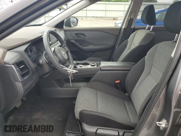 2021 Nissan Rogue S with VIN JN8AT3AB1MW222759, listed as a Copart auction lot 61194215 with 57,950 mi miles and Salvage title. Bid and sale history available at DreamBid. Image 7.