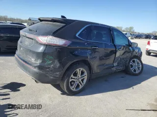 2017 Ford Edge Titanium with VIN 2FMPK4K93HBC03806, listed as a Copart auction lot 50643634 with 136,573 mi miles and Salvage Title. Bid and sale history available at carsss.com. Image 3.
