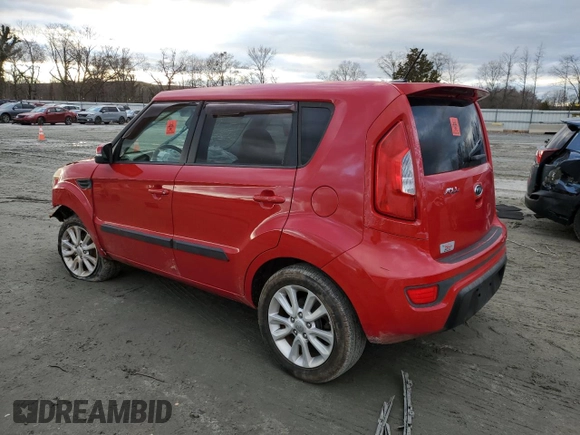 2012 Kia Soul + with VIN KNDJT2A64C7472840, listed as a Copart auction lot 41440155 with 0 mi miles and Salvage Title. Bid and sale history available at carsss.com. Image 2.
