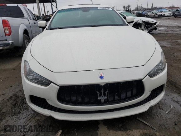 2016 Maserati Ghibli z VIN ZAM57XSA2G1175656, wystawiony jako Copart lot #44798125 z przebiegiem 105 496 mil mil oraz Szkody całkowita. Historia ofert i sprzedaży dostępna na DreamBid. Obrazek 5.