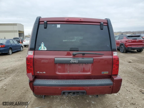 2007 Jeep Commander Sport with VIN 1J8HG48PX7C672897, listed as a Copart auction lot 43740985 with 185,674 mi miles and Salvage Title. Bid and sale history available at carsss.com. Image 6.