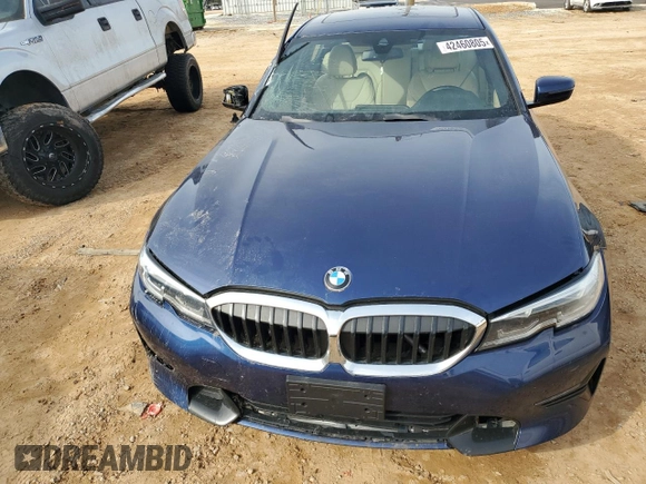 2020 BMW 3 Series 330i xDrive with VIN 3MW5R7J08L8B19912, listed as a Copart auction lot 42460805 with 29,521 mi miles and Salvage Title. Bid and sale history available at carsss.com. Image 5.