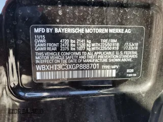 2016 BMW X1 xDrive28i z VIN WBXHT3C3XGP888701, wystawiony jako Copart lot #51409205 z przebiegiem 94 713 mil mil oraz Szkoda całkowita • Salvage title. Historia ofert i sprzedaży dostępna na DreamBid. Obrazek 13.