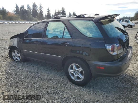 2001 Lexus RX 300 with VIN JTJHF10U510202888, listed as a Copart auction lot 76266464 with 0 mi miles and Salvage Title. Bid and sale history available at carsss.com. Image 2.