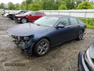 2025 Honda Accord EX-L with VIN 1HGCY2F64SA009411, listed as a Copart auction lot 56657275 with 3,091 mi miles and Salvage title. Bid and sale history available at DreamBid. Image 1.