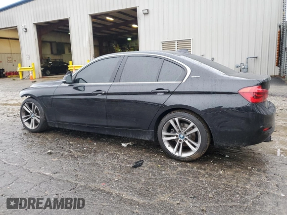 2018 BMW 3 Series 330e iPerformance with VIN WBA8E1C59JA177947, listed as a Copart auction lot 44696215 with 69,231 mi miles and Salvage Title. Bid and sale history available at carsss.com. Image 2.