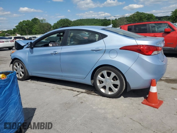 2013 Hyundai Elantra Limited with VIN KMHDH4AE4DU781496, listed as a Copart auction lot 55837765 with 149,815 mi miles and Salvage Title. Bid and sale history available at DreamBid. Image 2.