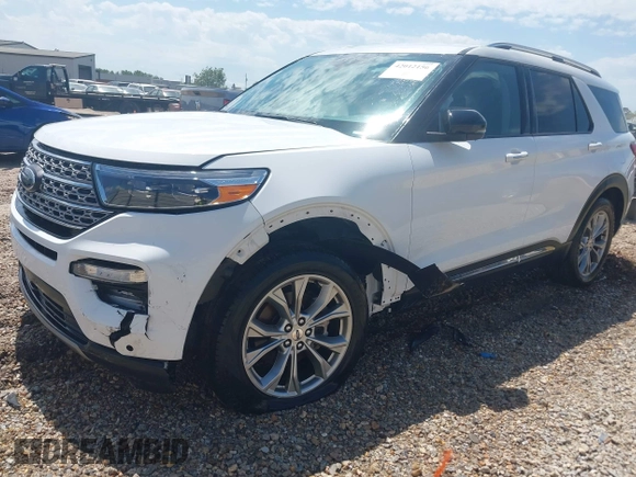 2023 Ford Explorer Limited with VIN 1FMSK7FH2PGA07604, listed as a IAAI auction lot 42012156 with 38,183 mi miles. Bid and sale history available at carsss.com. Image 2.