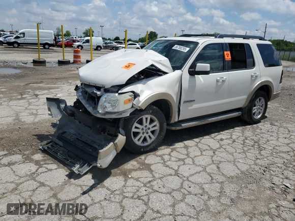 2008 Ford Explorer Eddie Bauer with VIN 1FMEU74E58UA58503, listed as a Copart auction lot 56788295 with 187,358 mi miles and Salvage title. Bid and sale history available at DreamBid. Image 1.