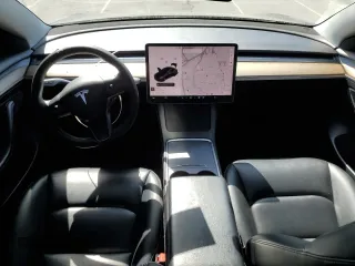 2022 Tesla Model 3 with VIN 5YJ3E1EAXNF120970, listed as a Copart auction lot 47631725 with 33,205 mi miles and Salvage Title. Bid and sale history available at DreamBid. Image 8.