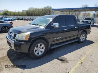 2005 Nissan Titan XE with VIN 1N6AA07A25N576325, listed as a Copart auction lot 60102785 with 125,804 mi miles and Salvage title. Bid and sale history available at DreamBid. Image 1.