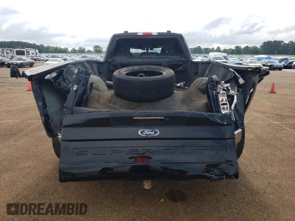 2022 Ford F-350 XL with VIN 1FT8W3DT1NEF56688, listed as a Copart auction lot 56096215 with 52,187 mi miles and Salvage Title. Bid and sale history available at DreamBid. Image 6.