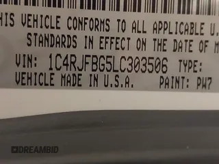 2020 Jeep Grand Cherokee Limited X z VIN 1C4RJFBG5LC303506, wystawiony jako IAAI lot #41526751 z przebiegiem 89 913 mil mil oraz . Historia ofert i sprzedaży dostępna na DreamBid. Obrazek 9.
