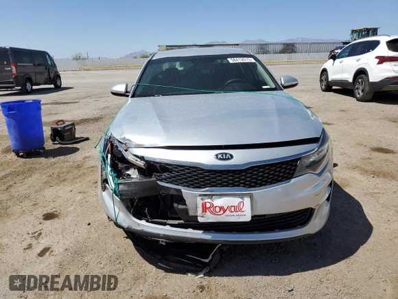 2018 Kia Optima LX with VIN 5XXGT4L31JG180298, listed as a Copart auction lot 58412615 with 105,802 mi miles and Salvage title. Bid and sale history available at DreamBid. Image 5.