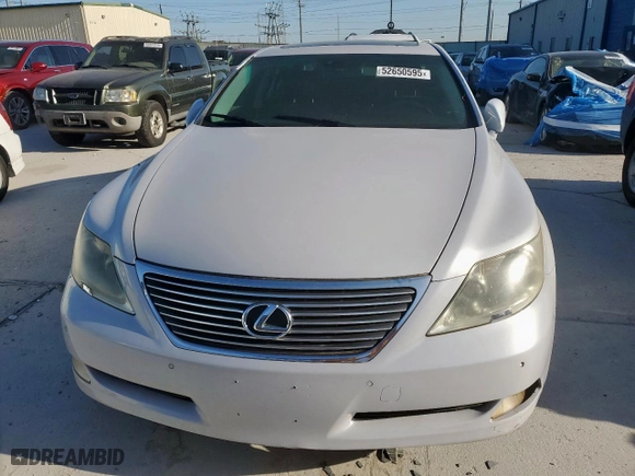2008 Lexus LS 460 with VIN JTHBL46F885065484, listed as a Copart auction lot 52650595 with 143,861 mi miles and Clean Title. Bid and sale history available at carsss.com. Image 5.