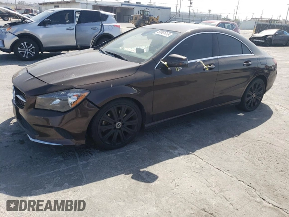 2018 Mercedes-Benz CLA 250 with VIN WDDSJ4EB5JN695481, listed as a Copart auction lot 50091413 with 61,925 mi miles and . Bid and sale history available at DreamBid. Image 1.