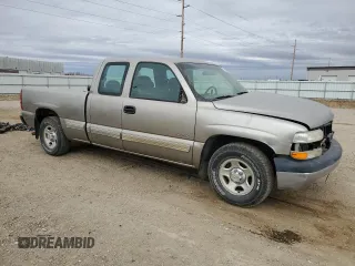 2000 Chevrolet Silverado 1500 with VIN 2GCEC19W1Y1309907, listed as a Copart auction lot 50640185 with Not Provided miles and Salvage Title. Bid and sale history available at DreamBid. Image 4.