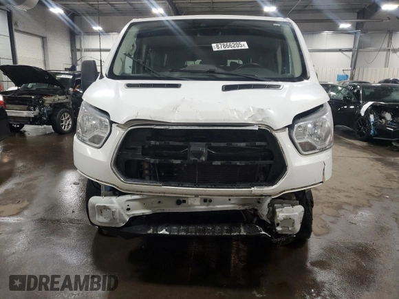 2017 Ford Transit XL with VIN 1FBZX2YM9HKA94759, listed as a Copart auction lot 87866205 with 132,278 mi miles and Salvage Title. Bid and sale history available at DreamBid. Image 5.