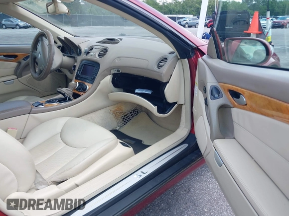 2005 Mercedes-Benz SL 500 with VIN WDBSK75F65F096681, listed as a IAAI auction lot 42305663 with 65,001 mi miles and . Bid and sale history available at DreamBid. Image 5.