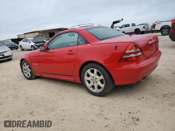 2002 Mercedes-Benz SLK-Class 2.3L Kompressor with VIN WDBKK49F22F240019, listed as a Copart auction lot 88418885 with 55,974 mi miles and Clean Title. Bid and sale history available at carsss.com. Image 2.
