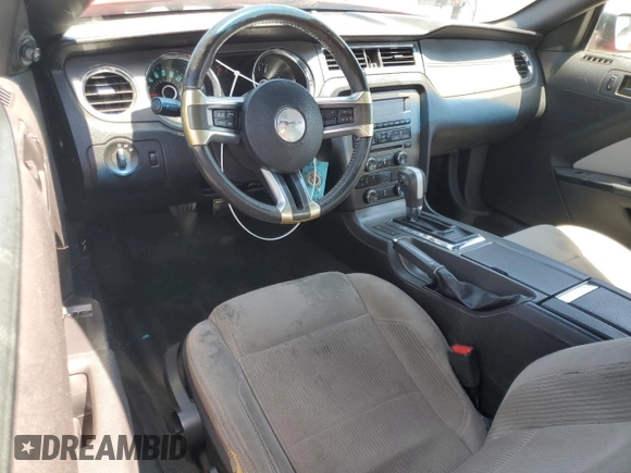 2014 Ford Mustang V6 with VIN 1ZVBP8AM1E5327826, listed as a Copart auction lot 57093825 with 158,268 mi miles and Salvage title. Bid and sale history available at DreamBid. Image 8.