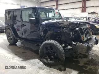 2013 Jeep Wrangler Unlimited Sahara with VIN 1C4BJWEG0DL613139, listed as a Copart auction lot 45213145 with 0 mi miles and Salvage Title. Bid and sale history available at carsss.com. Image 4.