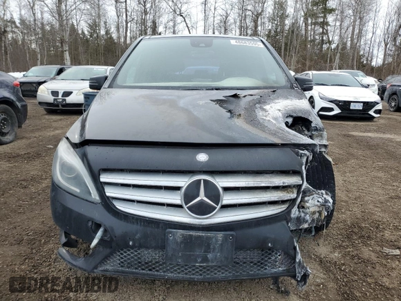 2014 Mercedes-Benz B 250 Sports Tourer with VIN WDDMH4EB9EJ187676, listed as a Copart auction lot 48683595 with Not Provided miles and Non Repairable. Bid and sale history available at DreamBid. Image 5.