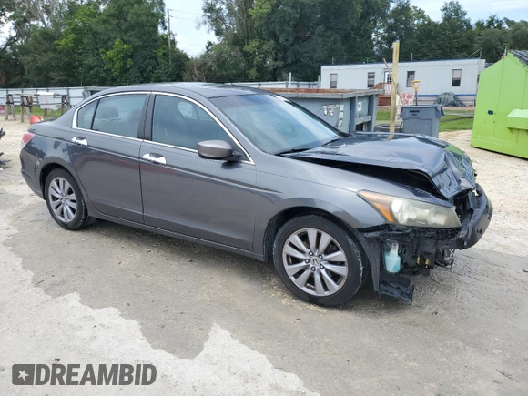 2011 Honda Accord EX-L with VIN 1HGCP3F86BA014054, listed as a Copart auction lot 64077675 with 79,662 mi miles and Salvage title. Bid and sale history available at DreamBid. Image 4.