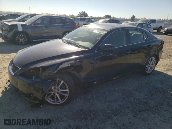 2006 Lexus IS 250 Manual with VIN JTHBK262562021039, listed as a Copart auction lot 50339005 with 180,815 mi miles and Salvage Title. Bid and sale history available at carsss.com. Image 1.