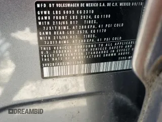 2018 Volkswagen Tiguan SEL с VIN 3VV2B7AX3JM221941, выставлен на аукционе Copart как лот 64656555 с пробегом Не указан миль и Списание • Salvage title. История ставок и продаж доступна на DreamBid. Изображение 12.