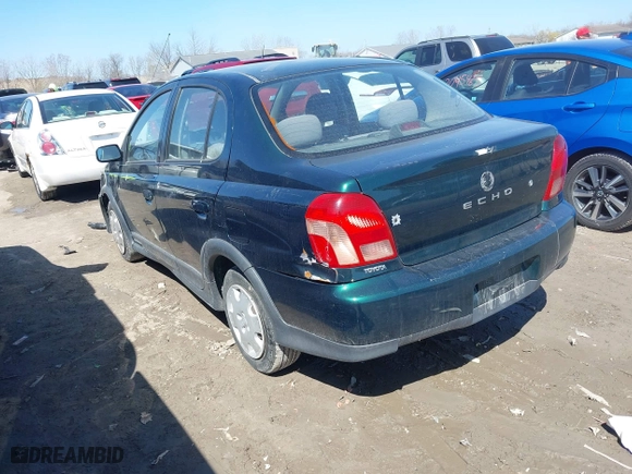 2001 Toyota ECHO with VIN JTDBT123910169397, listed as a IAAI auction lot 42050551 with 20,485 mi miles. Bid and sale history available at carsss.com. Image 3.