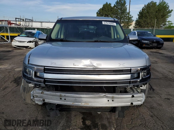 2014 Ford Flex Limited z VIN 2FMGK5D89EBD10509, wystawiony jako Copart lot #57614265 z przebiegiem 174 650 mil mil oraz Szkoda całkowita • Salvage title. Historia ofert i sprzedaży dostępna na DreamBid. Obrazek 5.