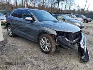 2018 Audi SQ5 Premium Plus with VIN WA1A4AFY2J2217531, listed as a Copart auction lot 50592824 with 44,219 mi miles and Salvage Title. Bid and sale history available at DreamBid. Image 4.